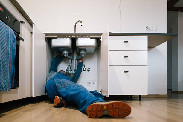 Professional Drain Cleaning technician working in Waverly, WA